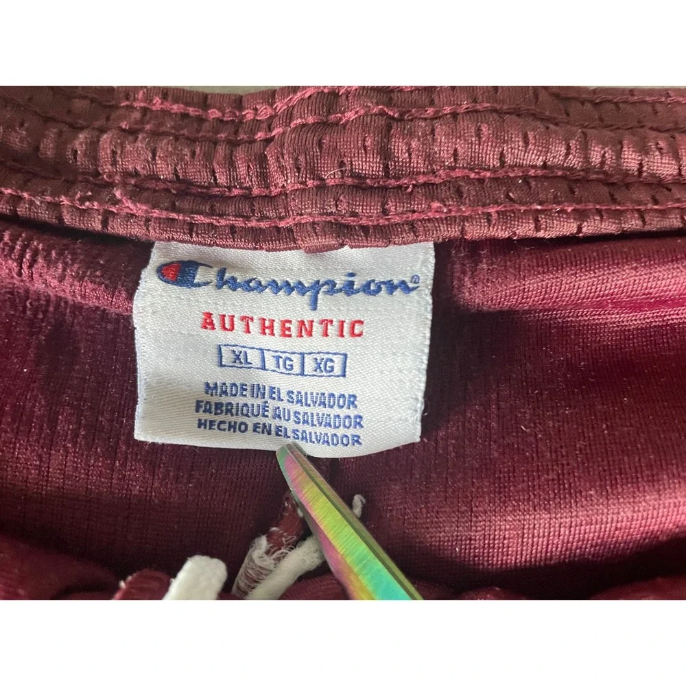 VTG Champion Mens XL Mesh Athletic Shorts Burgundy‎ Basketball XL